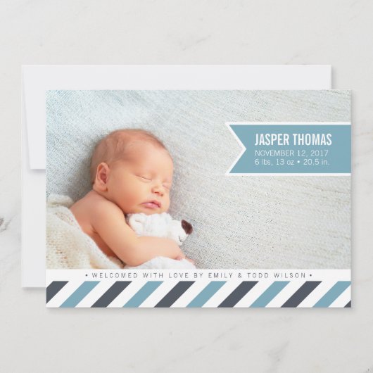 出産のお知らせ |空 案内状 (正面)