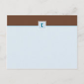 出産のお知らせ:: monogram1 – 男の子 案内ポストカード (裏面)