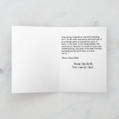 出産のための感動的なサポート新しい何か カード (内部)