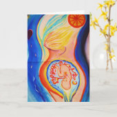 出産のための感動的なサポート新しい何か カード (黄色い花)