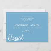 出産クラシック告知サンキューカード 案内状 (裏面)