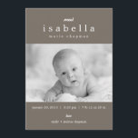 出産モダンの告知 案内状<br><div class="desc">単モダンに。常スタイリッシュに© www.themodcards.com</div>