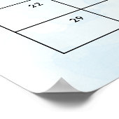 出産予定日おめでとうベビーシャワーポスター ポスター (角)