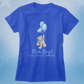 出産予定日の男の子カスタムの子テディベア Tシャツ