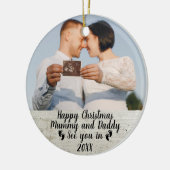 出産予定日の発表 セラミックオーナメント (左)