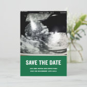 出産予定日をお伝えします妊娠発表 案内状 (スタンド正面)