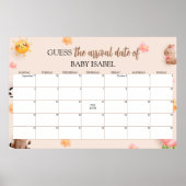 出産予定日を推定する ポスター (正面)