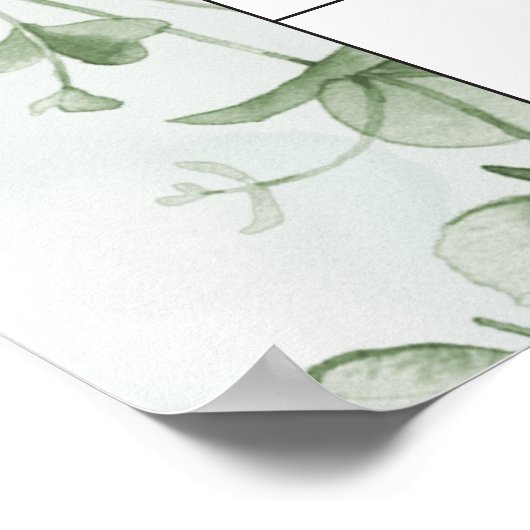 出産予定日カレンダーくまちゃんを推測して ポスター (角)