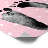 出産予定日カレンダーポスター 足跡付き ポスター (角)