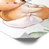 出産予定日カレンダー クマのベア ポスター (角)