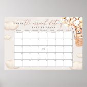 出産予定日カレンダー 推測 ポスター (正面)