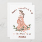 出産前のお母さんへのバレンタインカード シーズンカード (正面/裏面)