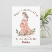 出産前のお母さんへのバレンタインカード シーズンカード (スタンド正面)