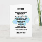 出産前のパパへの父の日カード カード (正面)