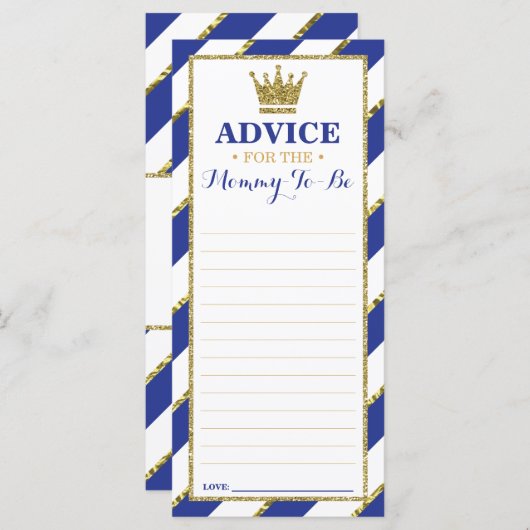 出産前ママへのアドバイスカード、ベビーシャワー、25パック (正面/裏面)