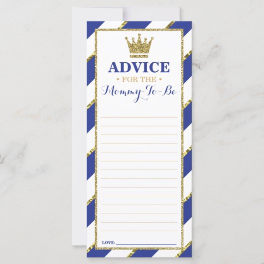 出産前ママへのアドバイスカード、ベビーシャワー、25パック (正面)