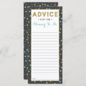 出産前 ママへのアドバイスカード ベビーシャワー 25枚セット (正面/裏面)