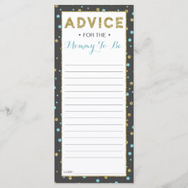 出産前 ママへのアドバイスカード ベビーシャワー 25枚セット