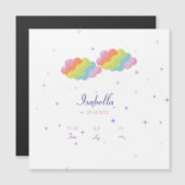 出産告パーソナライズされた示磁気カード (正面/裏面)