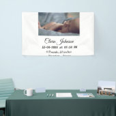 出産報告には写真 日時 場所 詳細を追加 横断幕 (トレードショー)