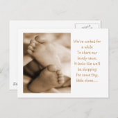 出産報告 案内ポストカード (正面/裏面)