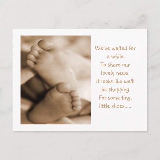 出産報告 案内ポストカード (正面)