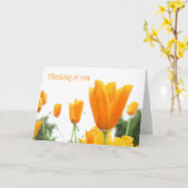 出産日カード カード (黄色い花)