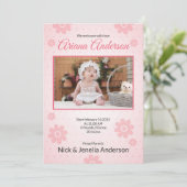 出産案内カードテンプレート 案内状 (スタンド正面)