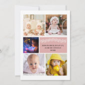 出産案内カードテンプレート 案内状 (裏面)