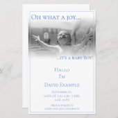 出産案内カード(ベビー付) (正面/裏面)