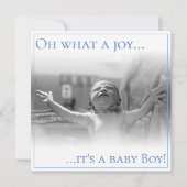 出産案内カード(ベビー付) サンキューカード (正面)