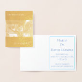 出産案内カード(ベビー付) 箔カード (ディスプレー)