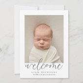 出産案内カード 招待状 (正面)