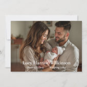 出産案内カード |新生児発表 シーズンカード (正面)