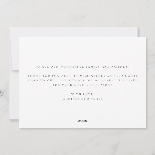 出産案内カード |新生児発表 シーズンカード (裏面)