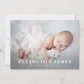 出産案内カード |新生児発表 案内状 (正面)