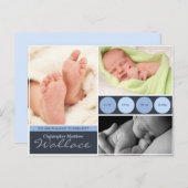 出産案内カード 案内ポストカード (正面/裏面)