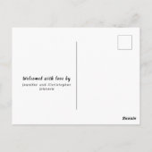 出産案内フォトコラージュ ポストカード (裏面)