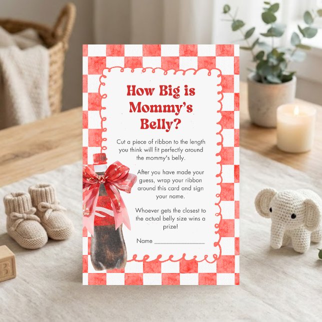 出産準備は整った！ベビーシャワーの名前当て競争ゲーム (She's Ready to Pop Cola Baby Shower How Big Is Mommys Belly Game)