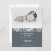 出産発表はがき 案内ポストカード (正面/裏面)