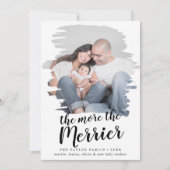 出産発表を多くメリー払った シーズンカード (正面)