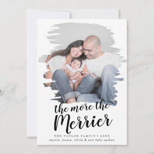 出産発表を多くメリー払った シーズンカード (正面)