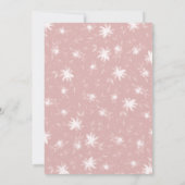 出産発表ガールヴィンテージピンク 招待状 (裏面)