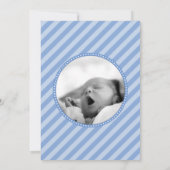 出産発表サンキューカード写真テンプレート 案内状 (裏面)