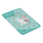 出産発表パーソナライズされた用フォトマグネット マグネット (右側)