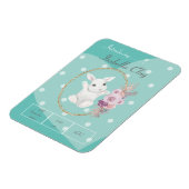 出産発表パーソナライズされた用フォトマグネット マグネット (左側)