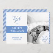 出産発表モノグラムカード写真テンプレート 案内状 (正面/裏面)