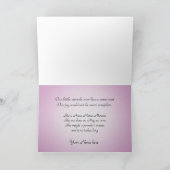 出産発表ヴィンテージクリブガール 案内状 (内部)