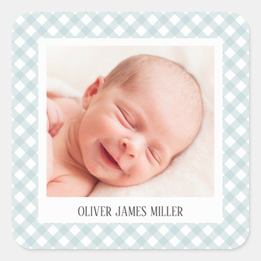 出産発表封筒用シールシール スクエアシール (正面)