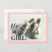 出産発表(ヴィンテージベビーブース) 案内ポストカード (正面/裏面)